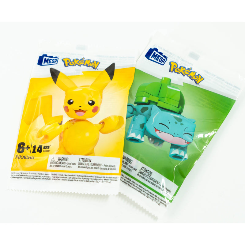 MEGA Pokemon: Bulbasaur, Charmander, Squirtle, Pikachu - Bundle of 4 Toys & Games MEGA