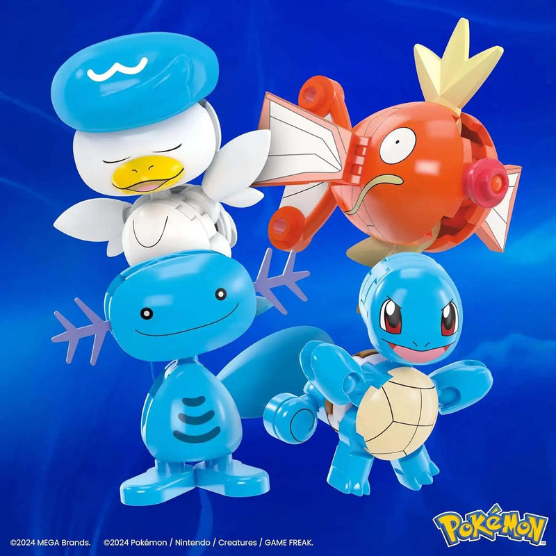 MEGA Pokemon: Water-Type Trainer Team - [Wooper, Magikarp, Quaxly & Squirtle]] Toys & Games MEGA