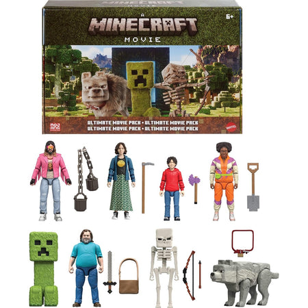 Minecraft Ultimate Movie Pack Collectible Toy Set Toys & Games Mattel