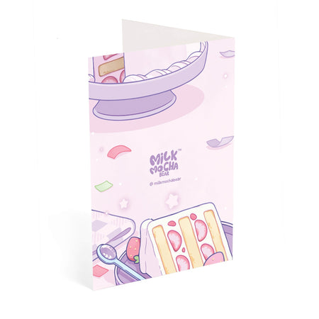 milkmochabear: Berry Cake Birthday Card Greeting & Note Cards Milkmochabear   