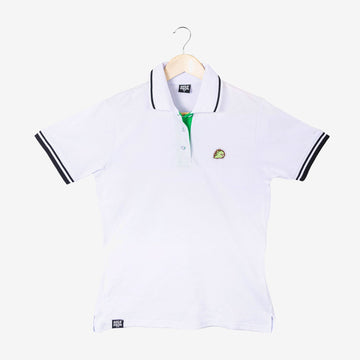 milkmochabear: Matcha Polo Shirt Polos Milkmochabear White Women XS