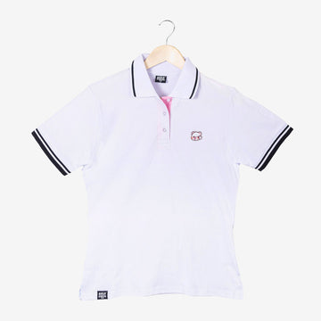 milkmochabear: Milk Polo Shirt Polos Milkmochabear White Women XS