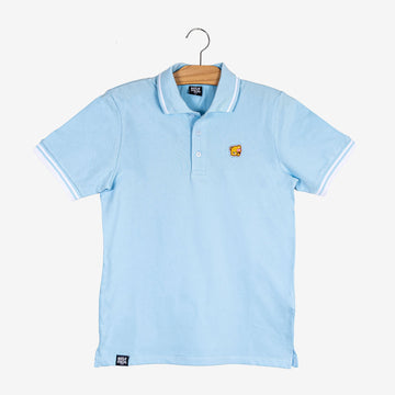 milkmochabear: Mocha Polo Shirt Polos Milkmochabear Light Blue Men XS