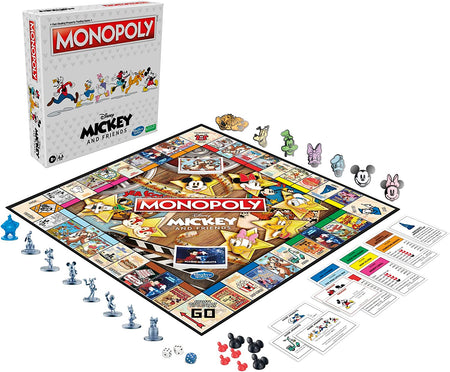 Monopoly: Disney Mickey and Friends Edition [Board Game, 2-6 Players] Board Game Hasbro   