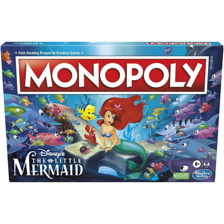 Monopoly: Disney's Little Mermaid Edition [Board Game, 2-6 Players] Board Game Hasbro   