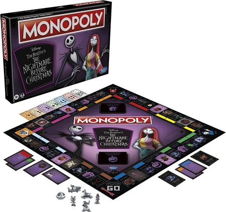 Monopoly: Disney Tim Burton's The Nightmare Before Christmas Edition [Board Game, 2-6 Players] Board Game Hasbro   