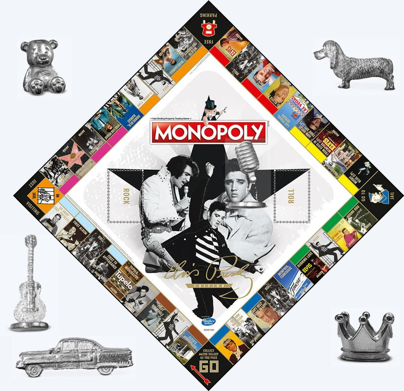 Monopoly: Elvis Presley Edition [Board Game, 2-6 Players] Board Game Hasbro   