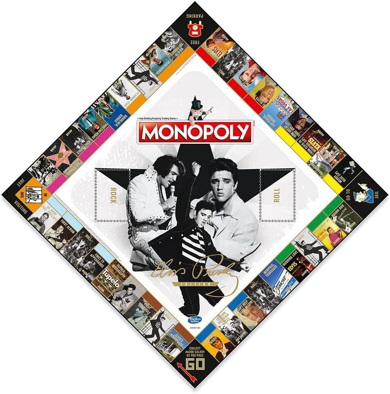 Monopoly: Elvis Presley Edition [Board Game, 2-6 Players] Board Game Hasbro   