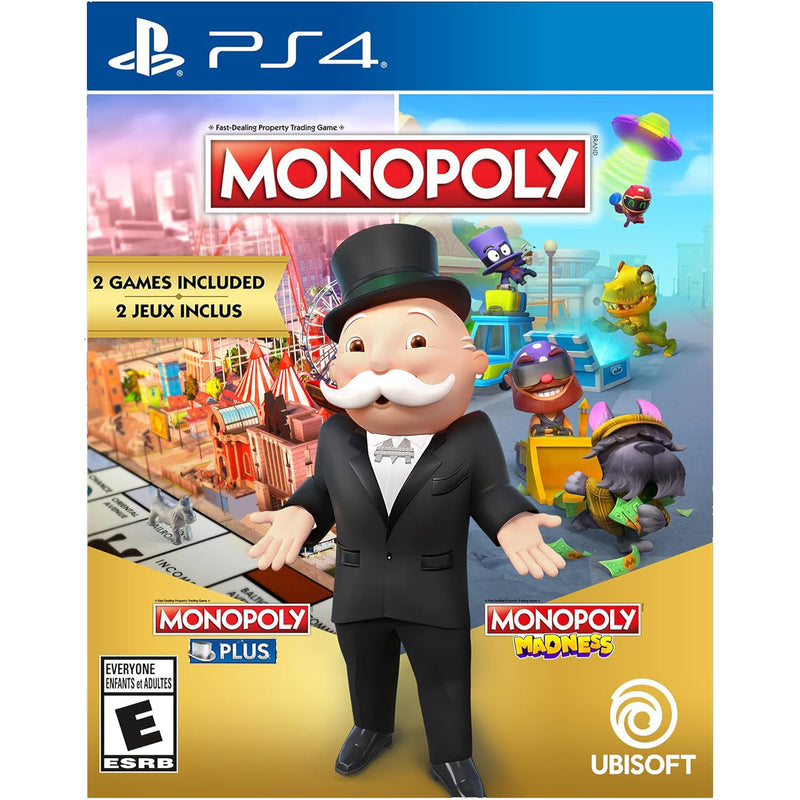 Monopoly: Monopoly Madness + Monopoly PLUS - 2 Game Bundle [PlayStation 4] PlayStation 4 Video Game Ubisoft   