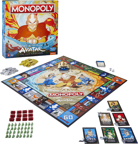 Monopoly: Nickelodeon The Last Airbender Edition [Board Game, 2-6 Players] Board Game Hasbro   