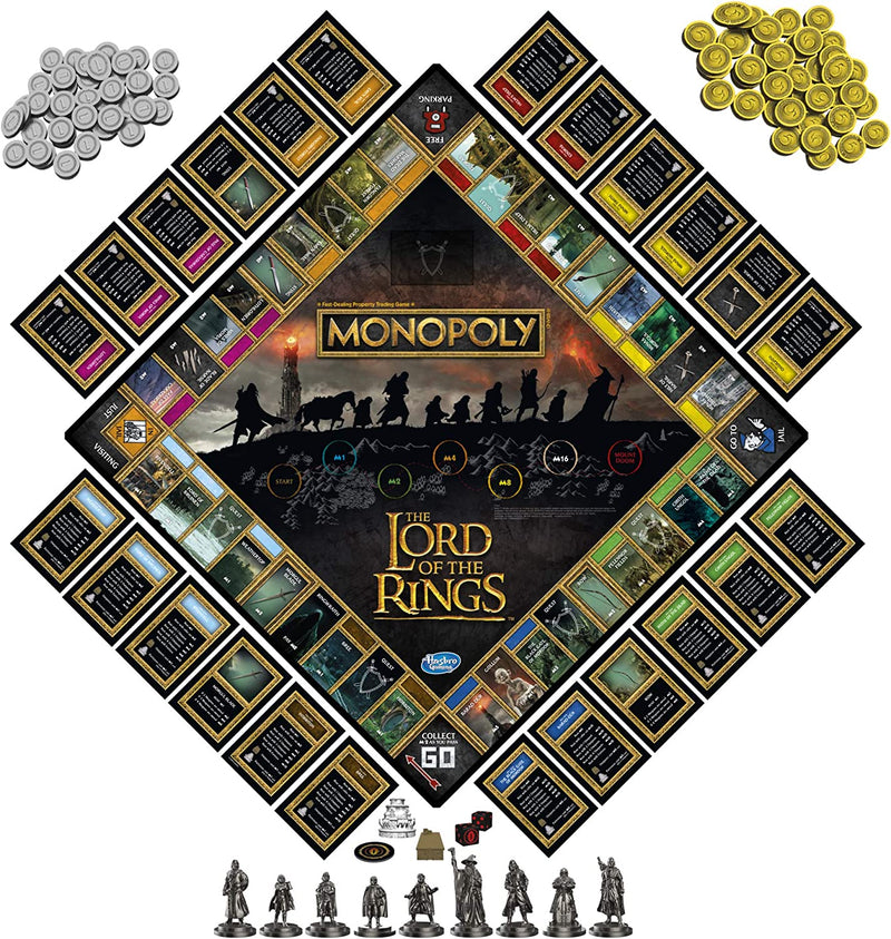 Monopoly: The Lord of the Rings Edition [Board Game, 2-6 Players] Board Game Hasbro   