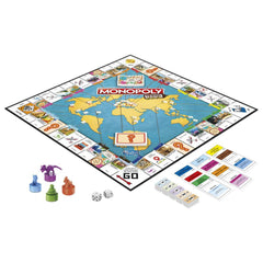 Monopoly: Travel World Tour Edition [Board Game, 2-4 Players] Board Game Hasbro   