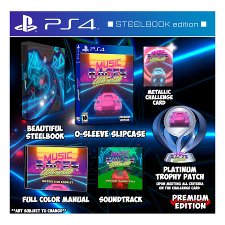 Music Racer Ultimate - Steelbook Edition & Soundtrack [PlayStation 4] PlayStation 4 Video Game Premium Edition Games   