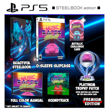 Music Racer Ultimate - Steelbook Edition & Soundtrack [PlayStation 5] PlayStation 5 Video Game Premium Edition Games   