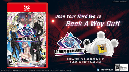 No Sleep For Kaname Date - From AI: THE SOMNIUM FILES (Game-Key Card) [Nintendo Switch 2] Nintendo Switch 2 Video Game Spike Chunsoft