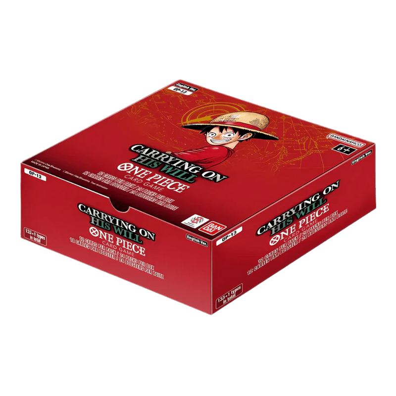 One Piece OP-13 Booster Box - "Carrying On His Will" Japanese Sealed - IN HAND One Piece OP-13 Booster Box - "Carrying On His Will" Japanese Sealed - IN HAND
