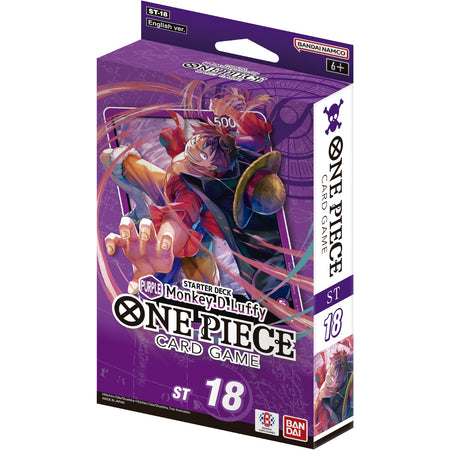 One Piece TCG: Monkey D. Luffy Starter Deck - Purple [ST-18] Card Game Bandai Namco   