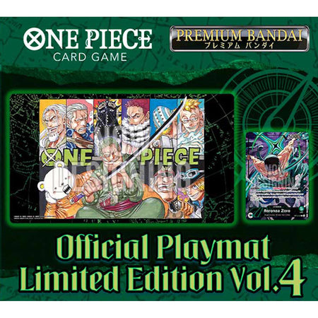 One Piece TCG: Official Limited Edition Zoro Playmat w/ Roronoa Zoro Promo Card Card Game Accessories Bandai Namco