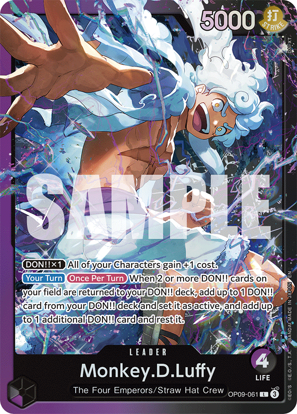 One Piece TCG: Monkey D. Luffy Starter Deck -Purple & Black [ST-26] Card Game Bandai Namco