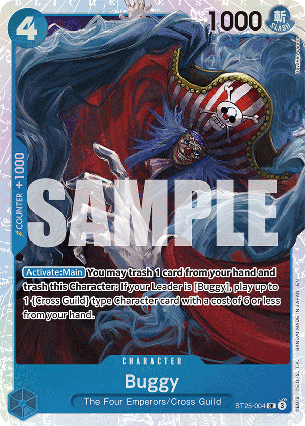 One Piece TCG: Buggy Starter Deck - Blue [ST-25] Card Game Bandai Namco