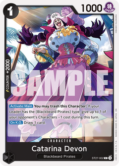 One Piece TCG: Marshall D. Teach Starter Deck - Black [ST-27] Card Game Bandai Namco