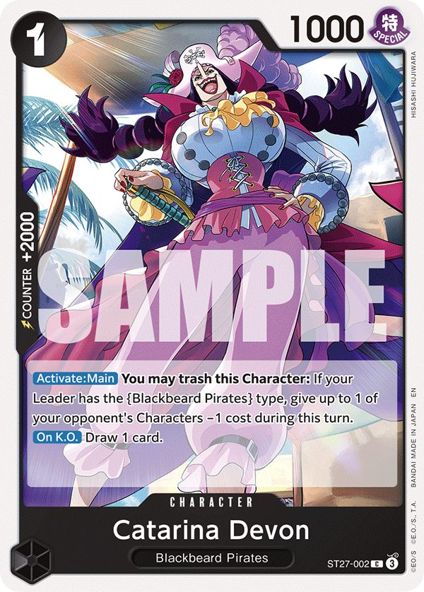 One Piece TCG: Marshall D. Teach Starter Deck - Black [ST-27] Card Game Bandai Namco
