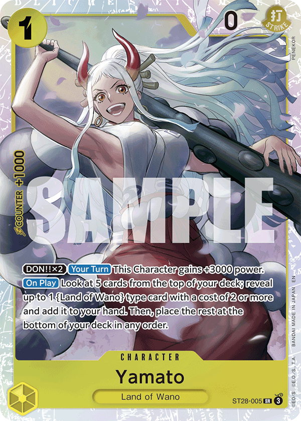 One Piece TCG: Yamato Starter Deck- Green/Yellow [ST-28] Card Game Bandai Namco