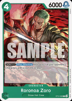 One Piece TCG: Zoro & Sanji Starter Deck - Green/Blue [ST12] Card Game Bandai Namco   
