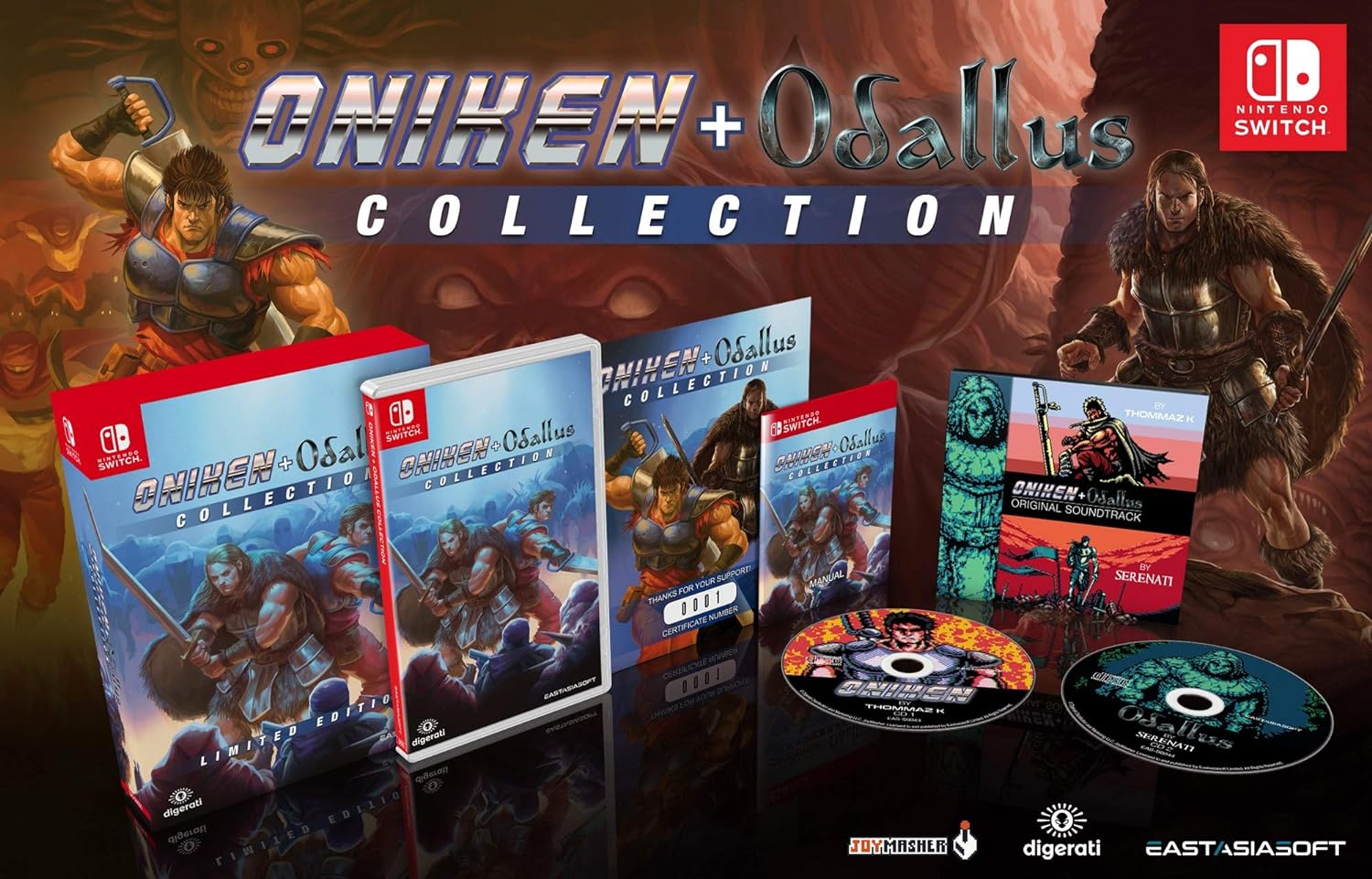 Oniken + hotsell Odallus Collection for Nintendo Switch