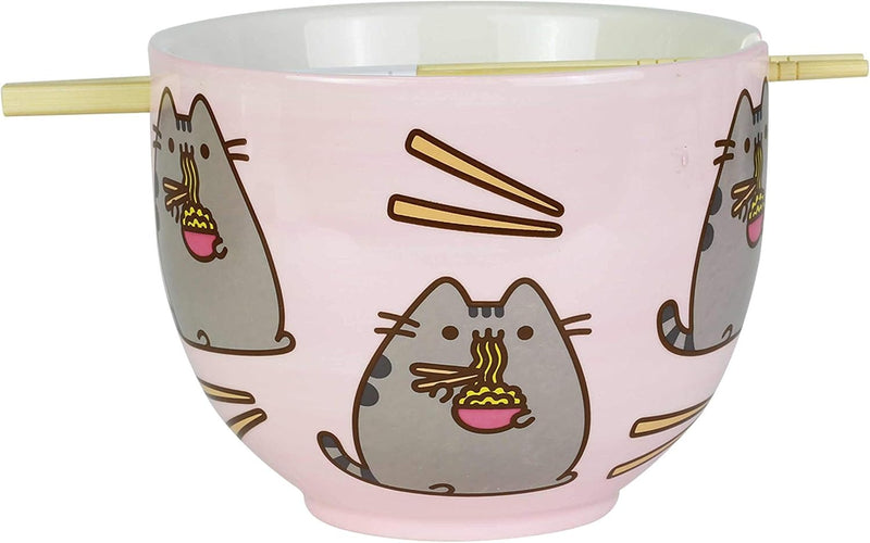 Our Name Is Mud: Pusheen Ramen Soup Bowl and Chopsticks Set House & Home Our Name is Mud