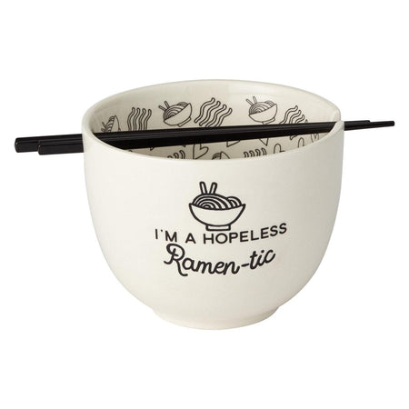 Our Name Is Mud: Ramen-Tic Soup Bowl with Chopsticks Set House & Home Our Name is Mud