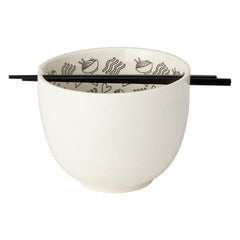 Our Name Is Mud: Ramen-Tic Soup Bowl with Chopsticks Set House & Home Our Name is Mud