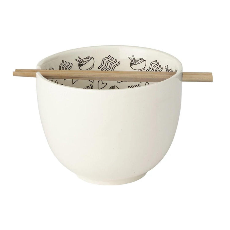Our Name Is Mud: Ramen-Tic Soup Bowl with Chopsticks Set House & Home Our Name is Mud