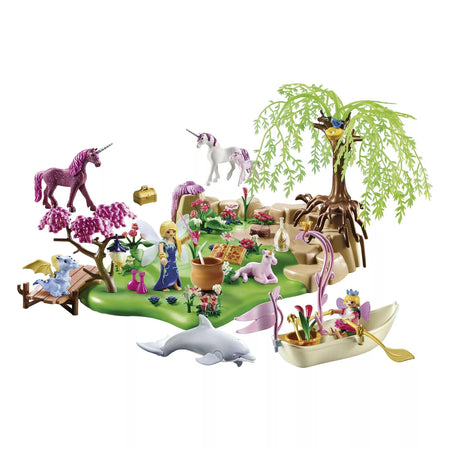 Playmobil Fairies: Fairy Unicorn Island - 172 Piece Playset [Toys, #70167, Ages 4+] Toys & Games Mattel   