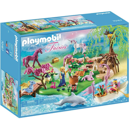 Playmobil Fairies: Fairy Unicorn Island - 172 Piece Playset [Toys, #70167, Ages 4+] Toys & Games Mattel   