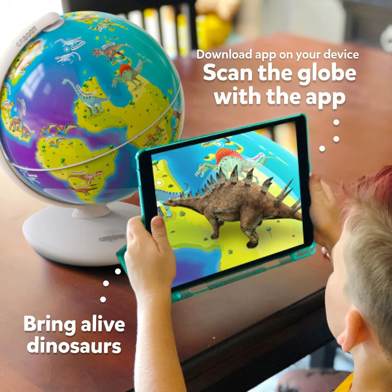 PlayShifu Orboot Dinos - Interactive Educational Dinosaur Toy - (Globe + App) 50 Dinosaurs, 500+ Facts Toys & Games PlayShifu   