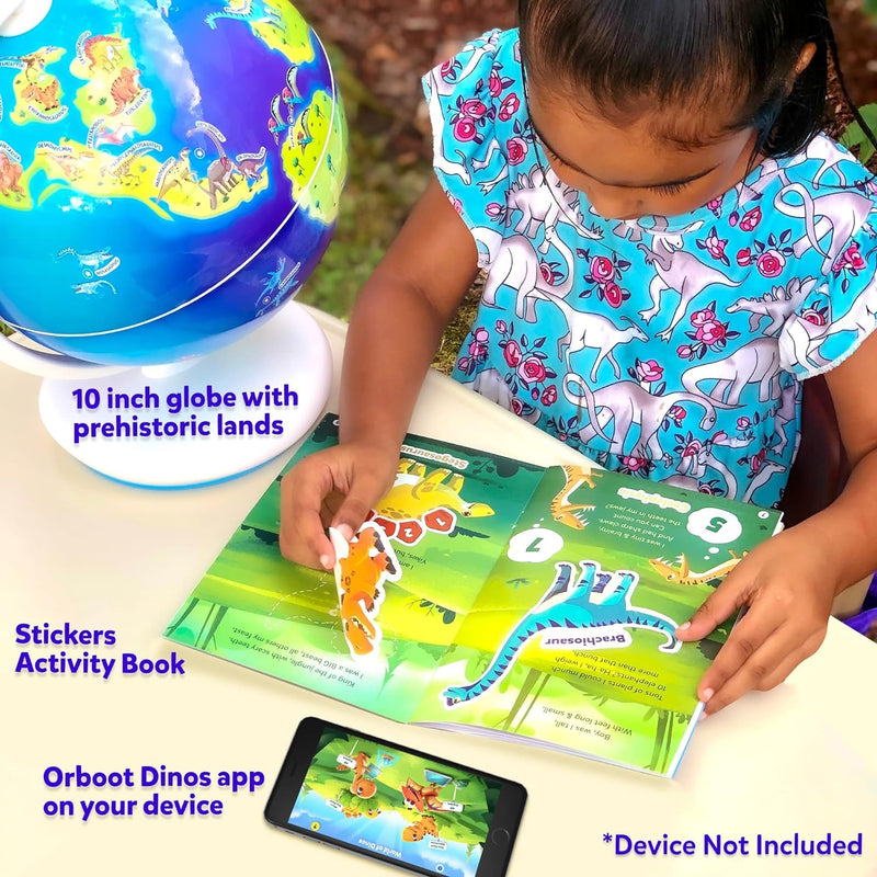 PlayShifu Orboot Dinos - Interactive Educational Dinosaur Toy - (Globe + App) 50 Dinosaurs, 500+ Facts Toys & Games PlayShifu   