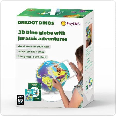 PlayShifu Orboot Dinos - Interactive Educational Dinosaur Toy - (Globe + App) 50 Dinosaurs, 500+ Facts Toys & Games PlayShifu   