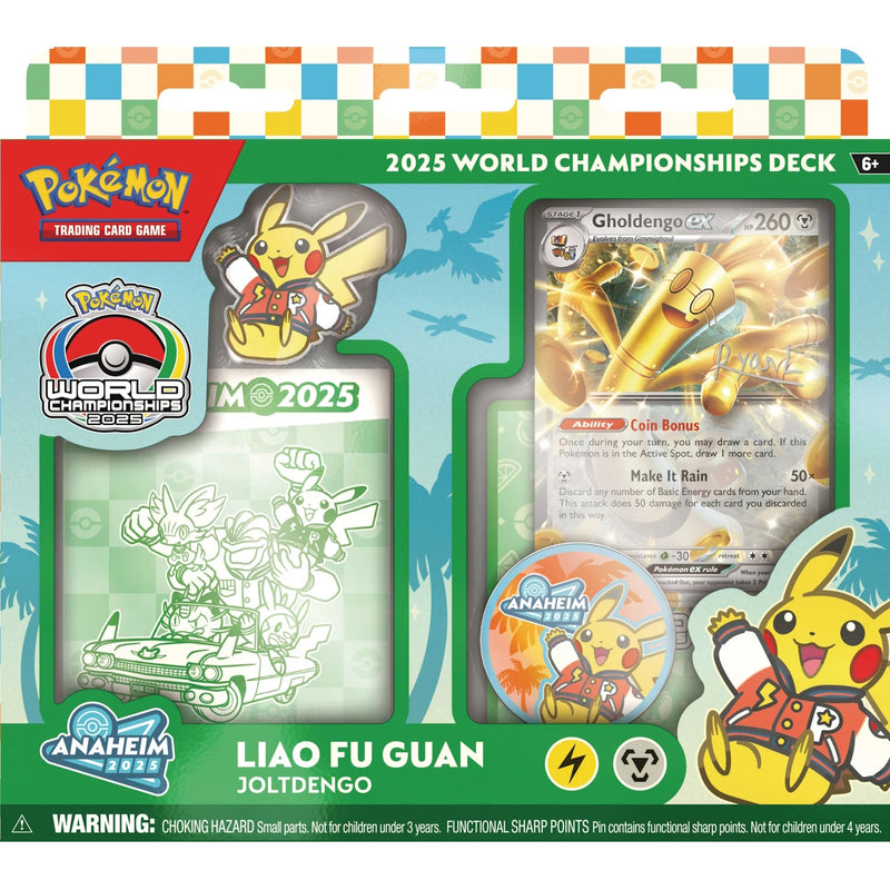 Pokemon TCG: 2025 World Championships Deck - Liao Fu Guan's Joltdengo (Senior Champion) Card Game Pokemon