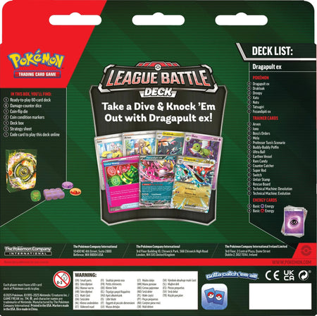 Pokemon TCG: Dragapult ex league Battle Deck Card Game Pokemon