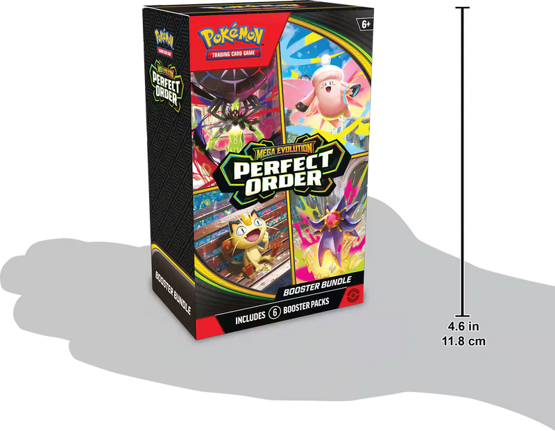 Pokemon TCG: Mega Evolution - Perfect Order Booster Bundle Card Game Pokemon
