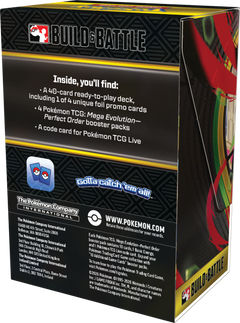 Pokemon TCG: Mega Evolution - Perfect Order Build & Battle Box Card Game Pokemon
