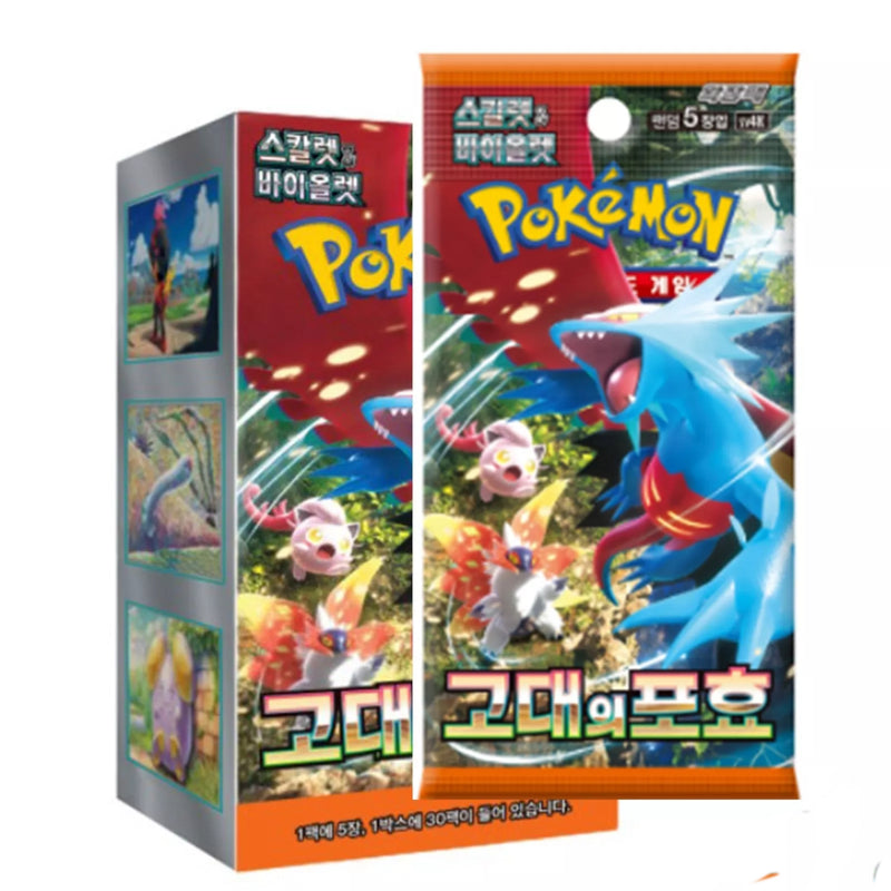 Pokemon TCG: Scarlet and Violet Ancient Roar Booster Box - Korean Card Game Pokemon   