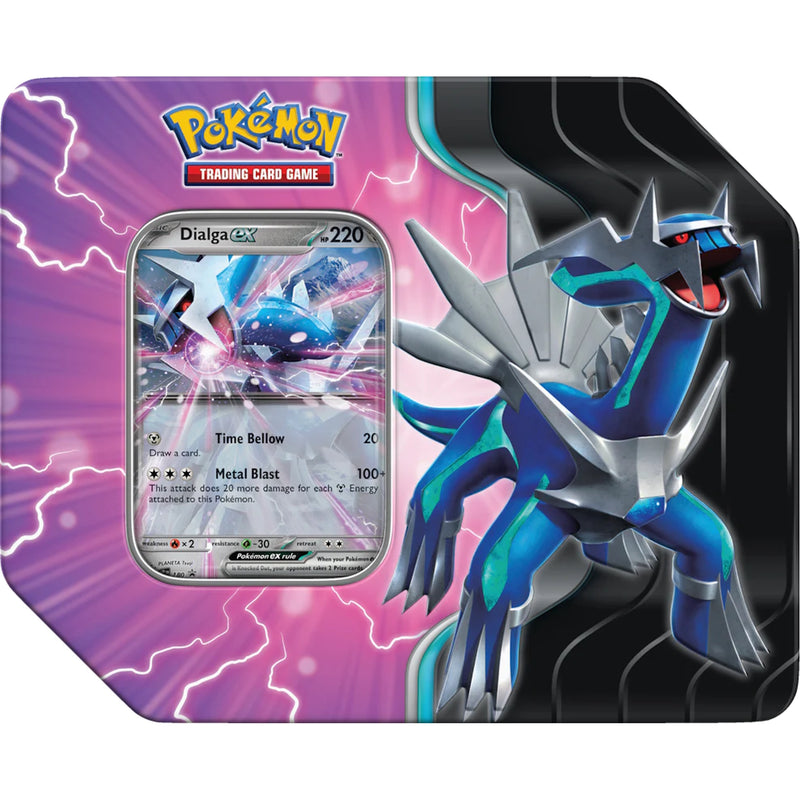 Pokemon TCG: Scarlet & Violet, Azure Legends Tin - 5 Packs [Dialga] Card Game Pokemon