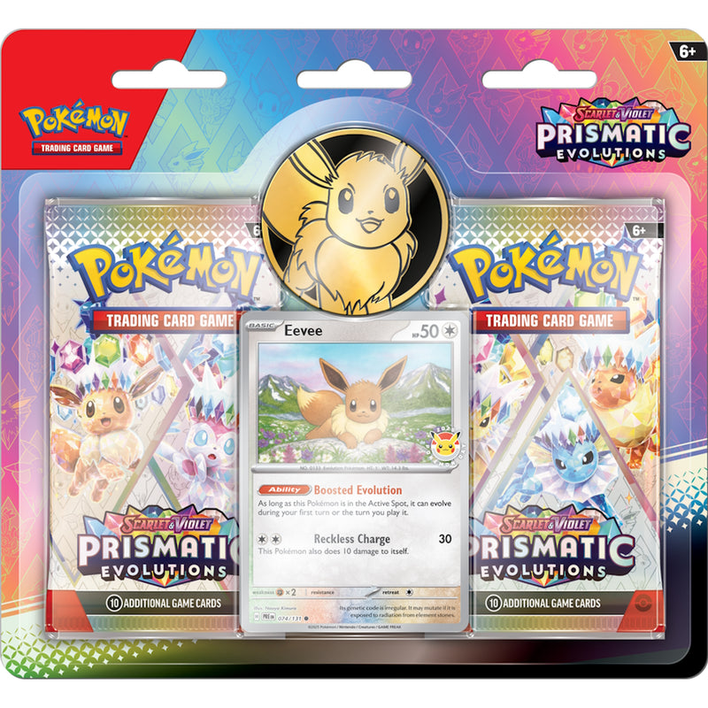 Pokemon TCG: Scarlet & Violet Prismatic Evolutions - 2 Booster Packs Card Game Pokemon