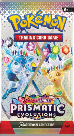 Pokemon TCG: Scarlet & Violet Prismatic Evolutions Prismatic Evolutions Accessory Pouch Special Collection - 5 Packs Card Game Pokemon   