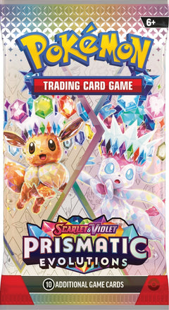 Pokemon TCG: Scarlet & Violet Prismatic Evolutions Prismatic Evolutions Accessory Pouch Special Collection - 5 Packs Card Game Pokemon   