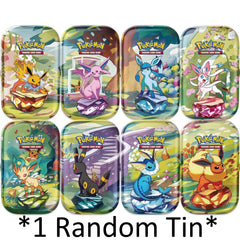 Pokemon TCG: Scarlet & Violet Prismatic Evolutions Prismatic Evolutions Mini Tins - 1 Random Tin Card Game Pokemon   