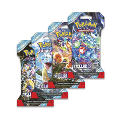 Pokemon TCG: Scarlet & Violet - Stellar Crown Sleeved Booster Pack - One Random Pack Card Game Pokemon   