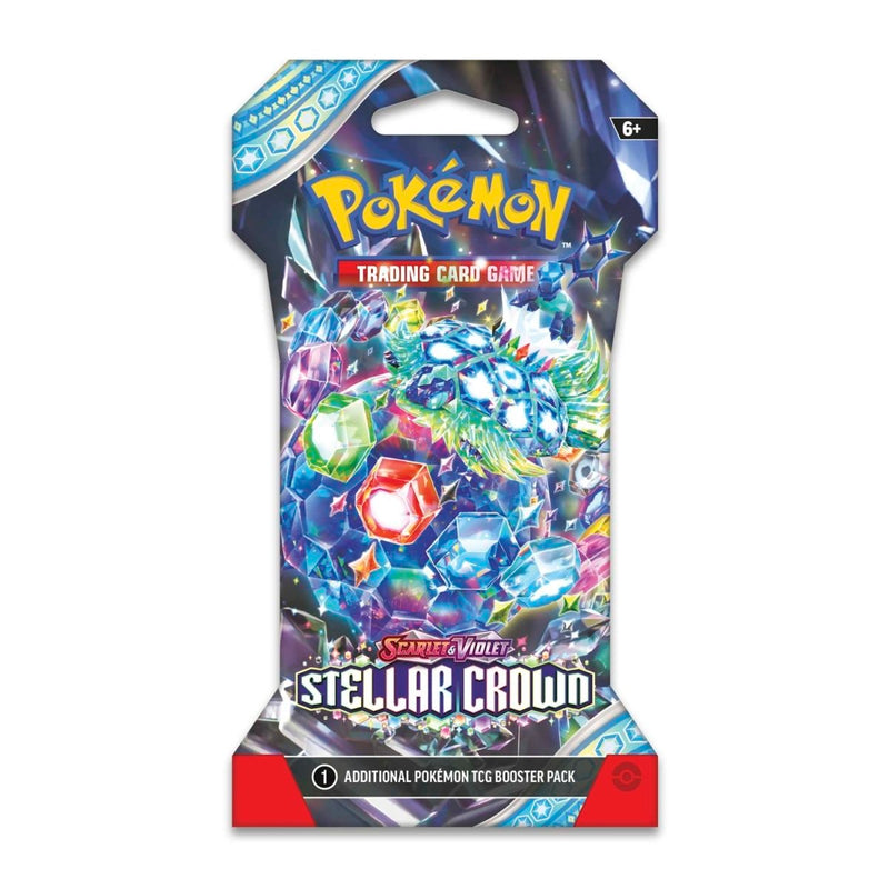 Pokemon TCG: Scarlet & Violet - Stellar Crown Sleeved Booster Pack - One Random Pack Card Game Pokemon   